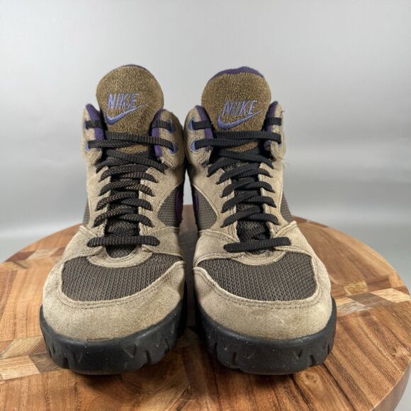 Vintage Nike ACG Caldera Hiking Boots Suede Women's Size 8 Brown Purple - Picture 2 of 7